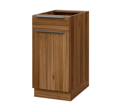 SIS - 4DZ spodní skříňka, 1-dveřová, 1-zásuvková, levá, 870x400x600, ořech světlý